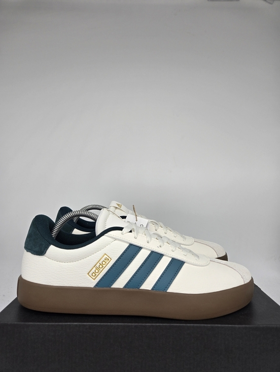 adidas Men\'s VL Court 3.0 JR8635 White Teal Shoes Size 10 New main image 8